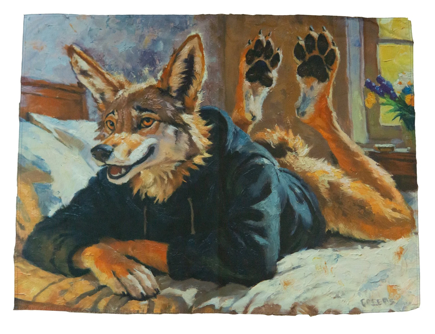 Coyote Paws Tapestry — art by creeps